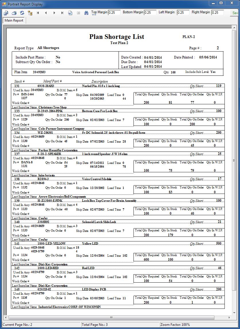 Assembly Planning Report