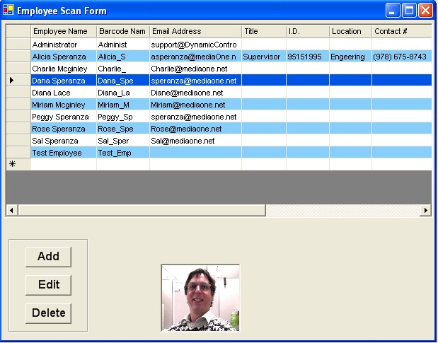 Software Employee Screen